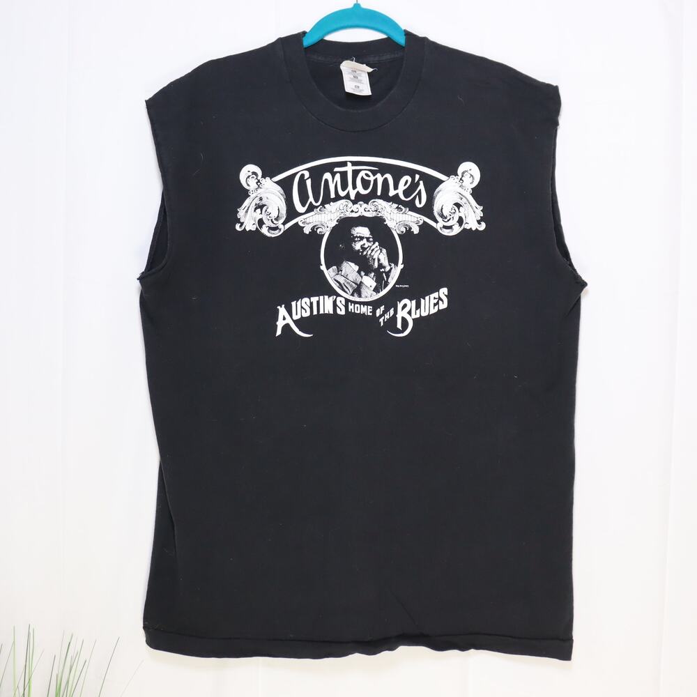 Vintage Antone’s Austin Blues Cut Off Tee XL‎